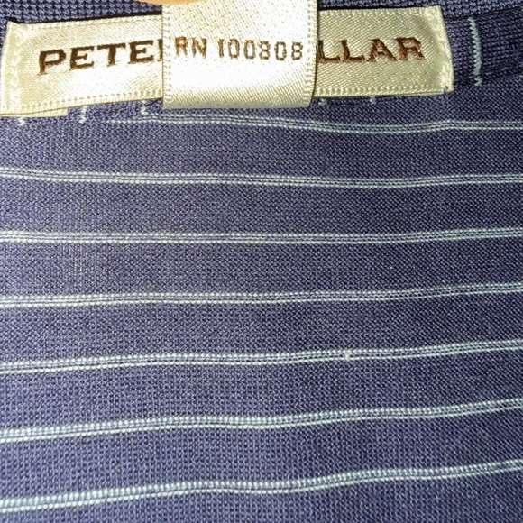 Peter Millar Blue Striped Golf Polo (MF16K05) Men’s Size - Large - Picture 10 of 11